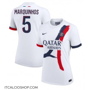 Paris Saint-Germain Marquinhos #5 Seconda Maglia Femmina 2024-25 Manica Corta